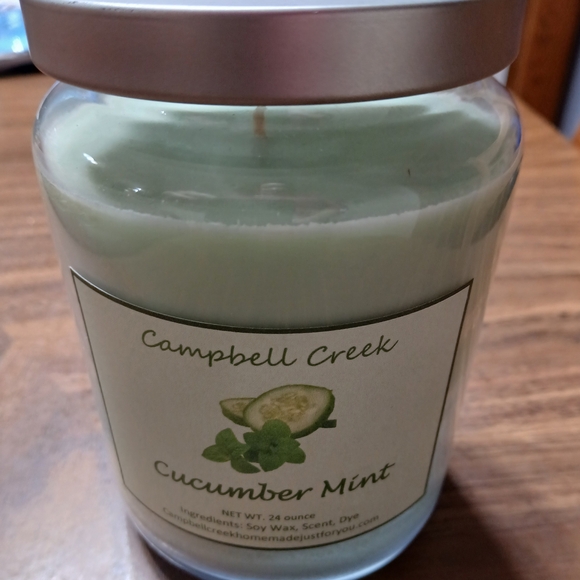 Campbell Creek Other - Cucumber Mint Candle - Green